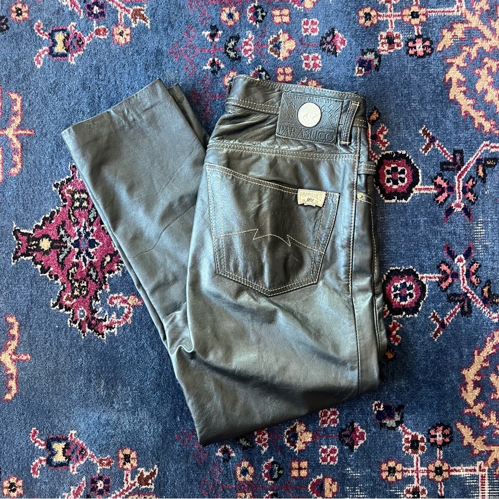 Vintage Parasuco 100% Genuine Leather Pants – Size 32